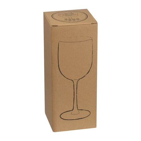 Pohár műanyag boros, talpas, 460ml fényes arany szinű
