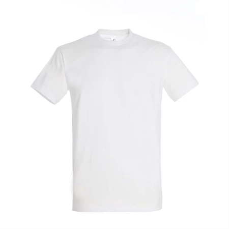 Póló unisex, környakas SOLS IMPERIAL S fehér