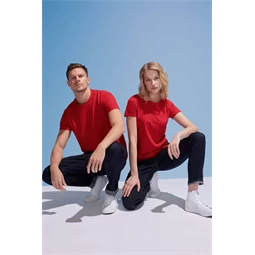 Póló unisex, környakas SOLS IMPERIAL XS piros