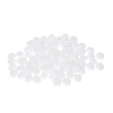 Pompon 20mm fehér 100db/csomag