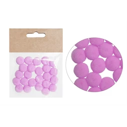 Pompon 15mm lila 24db/csomag