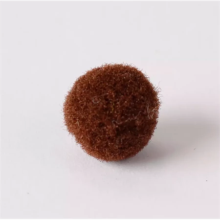 Pompon 20mm, sötétbarna, 100db/csomag