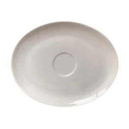 Porcelán teáscsészéhez alj, fehér, 16 cm, 6 db-os szett Economic