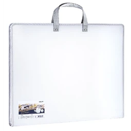 Portfóliótáska műanyag - A3 (440x350x35mm), fehér