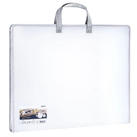 Portfóliótáska műanyag - A3 (440x350x35mm), fehér