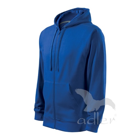 Pulóver férfi, kapucnis ADLER Trendy Zipper 410 L kék