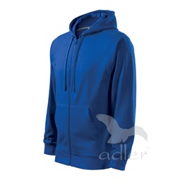 Pulóver férfi, kapucnis ADLER Trendy Zipper 410 L kék