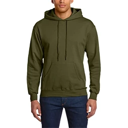 Pulóver férfi, kapucnis Fruit of the Loom Hooded Sweat 2XL olive