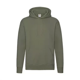 Pulóver férfi, kapucnis Fruit of the Loom Hooded Sweat 2XL olive