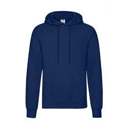 Pulóver férfi, kapucnis Fruit of the Loom Hooded Sweat L Navy kék