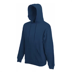 Pulóver férfi, kapucnis Fruit of the Loom Hooded Sweat L Navy kék