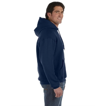 Pulóver férfi, kapucnis Fruit of the Loom Hooded Sweat L Navy kék