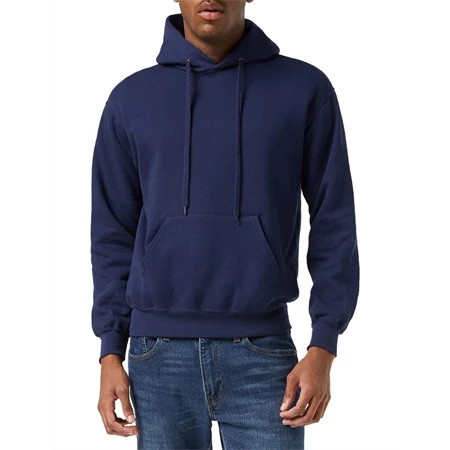 Pulóver férfi, kapucnis Fruit of the Loom Hooded Sweat L Navy kék