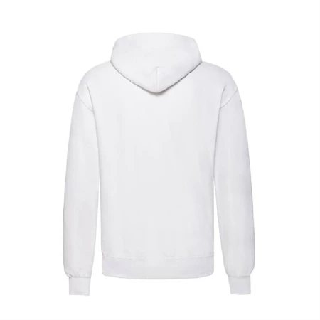 Pulóver férfi, kapucnis Fruit of the Loom Hooded Sweat L fehér