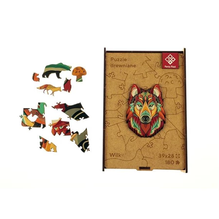 Puzzle, fa A/3 180 darabos, PANTA PLAST Mystery Wolf