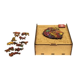 Puzzle, fa A/4 90 darabos, PANTA PLAST Mosaic Lion