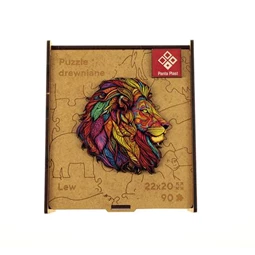 Puzzle, fa A/4 90 darabos, PANTA PLAST Mosaic Lion