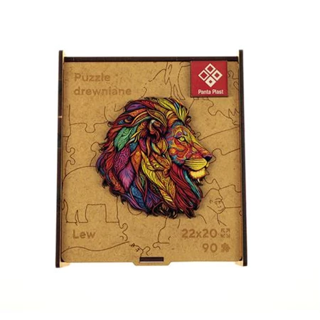 Puzzle, fa A/4 90 darabos, PANTA PLAST Mosaic Lion