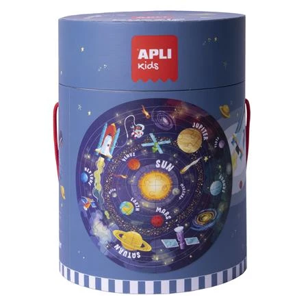 Puzzle, kör alakú, 48 darabos, APLI Kids Circular Puzzle, csillagrendszer, 5 éves kortól ajánlott