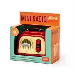 Rádió mini retro, 8,8x7,5x4,5cm