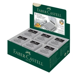 Radír Faber-Castell gyurmaradír, műanyag dobozban, szürke