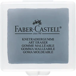 Radír Faber-Castell gyurmaradír, műanyag dobozban, szürke