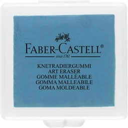 Radír Faber-Castell gyurmaradír, műanyag dobozban, vegyes színben sárga, piros, kék 1db
