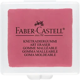 Radír Faber-Castell gyurmaradír, műanyag dobozban, vegyes színben sárga, piros, kék 1db