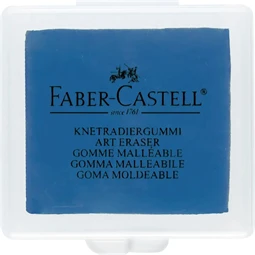 Radír Faber-Castell gyurmaradír, műanyag dobozban, vegyes színben türkiz, kék, szeder 1db
