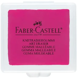 Radír Faber-Castell gyurmaradír, műanyag dobozban, vegyes színben türkiz, kék, szeder 1db