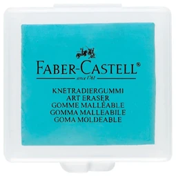 Radír Faber-Castell gyurmaradír, műanyag dobozban, vegyes színben türkiz, kék, szeder 1db
