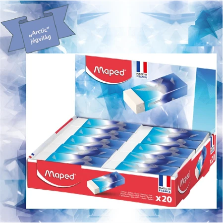 Radír MAPED Arctic Technic jégvilág 61x22x12 mm ftalátmentes