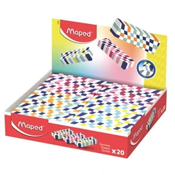 Radír MAPED Checkerboards kockamintás vegyes minták