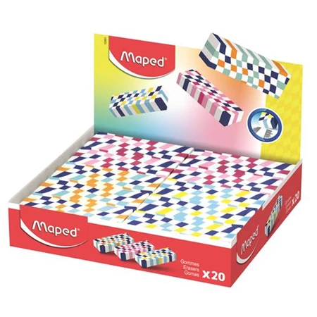 Radír MAPED Checkerboards kockamintás vegyes minták