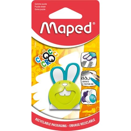 Radír MAPED Croc Croc Puzzle, nyuszi, vegyes színek