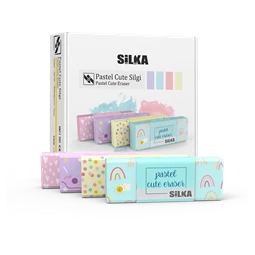 Radír NEBULO SILKA Cuki Pastel 59,5x22x11 mm