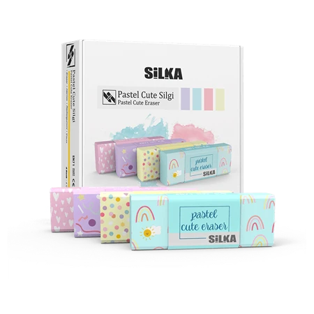 Radír NEBULO SILKA Cuki Pastel 59,5x22x11 mm