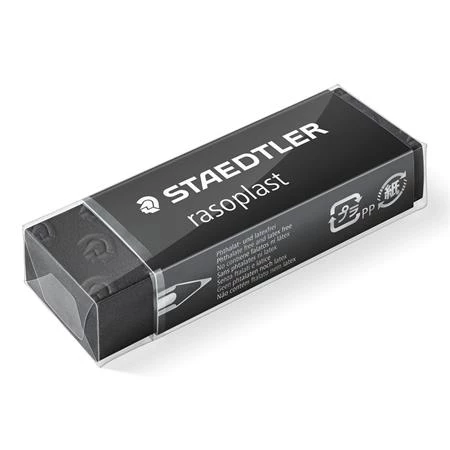 Radír STAEDTLER Rasoplast B20 fekete 65x23x13 mm