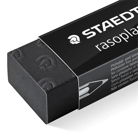 Radír STAEDTLER Rasoplast B20 fekete 65x23x13 mm
