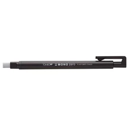 Radír Tombow Mono Zero fekete, tégla alakú radírbetéttel 2,5x5mm
