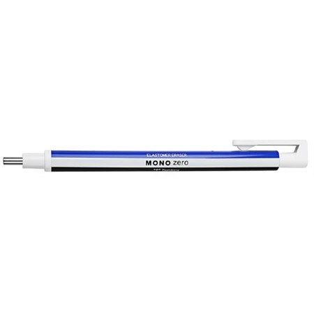 Radír Tombow Mono Zero kék-fehér, kör alakú radírbetéttel 2,3mm