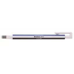 Radír Tombow Mono Zero kék-fehér, tégla alakú radírbetéttel 2,5x5mm