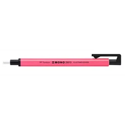 Radír Tombow Mono Zero neon pink, kör alakú radírbetéttel 2,3mm