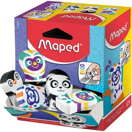 Radír MAPED Ergo Fun Multicolor, vegyes minták