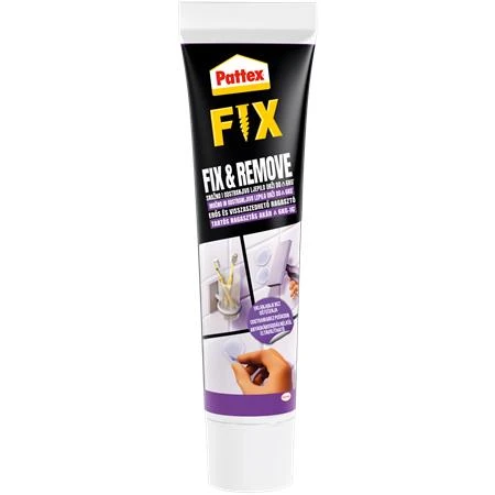 Ragasztó HENKEL Pattex Fix & Remove, építési-szerelési, 44 gr