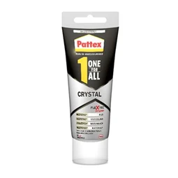 Ragasztó HENKEL Pattex One for All Crystal, építési-szerelési, 90 gr.