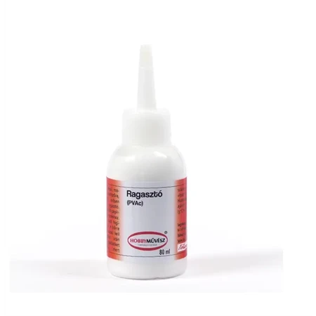 Ragasztó hobbi vízbázisú PVAc 60ml gyorsan, áttetszőre száradó, erősen kötő, univerzális