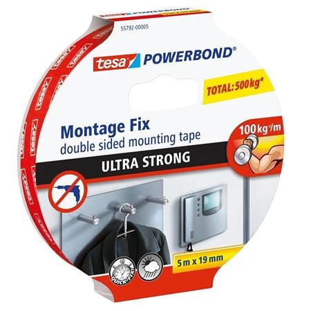 Ragasztószalag 2 oldalas 19mm x 5m TESA Powerbond ultra erős