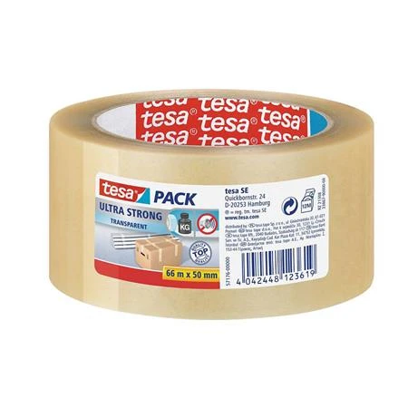 Ragasztószalag 5cm x 66m Tesa Ultra Strong átlátszó, 6 tekercs