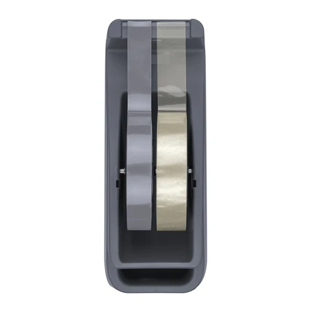 Ragasztószalag-adagoló asztali SAX 729 TAPE-IT-EASY 50mm vagy 2db 19mm-es szalaghoz, szürke, nehezékkel ellátott adagoló